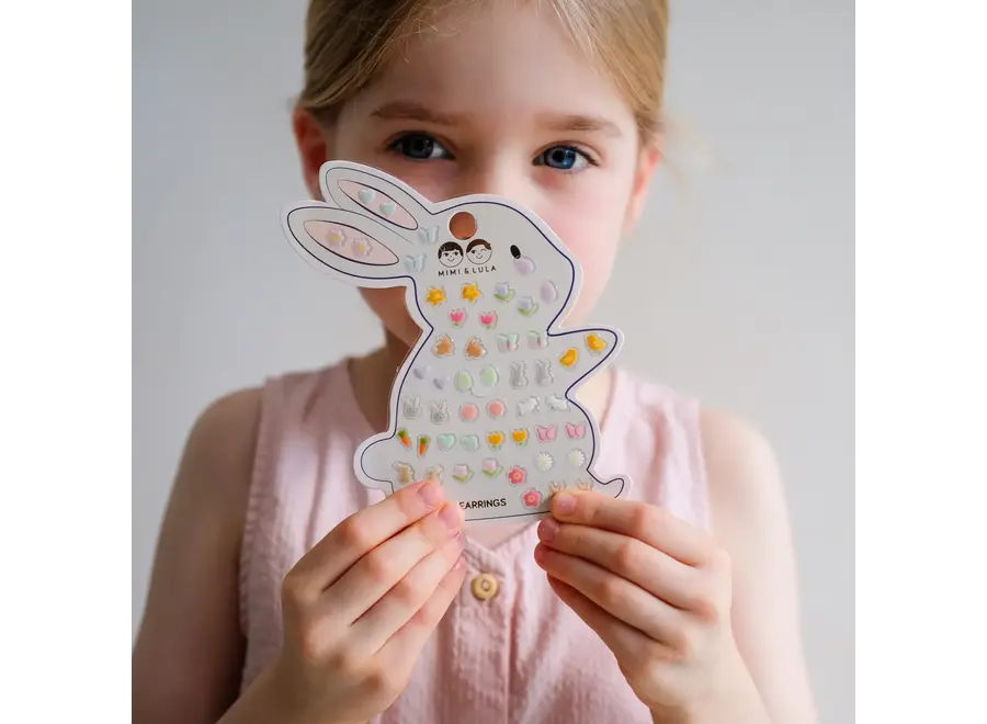 Easter stick on earrings