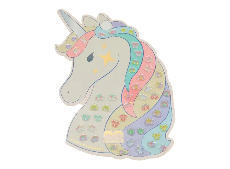 Unicorn stick on earrings