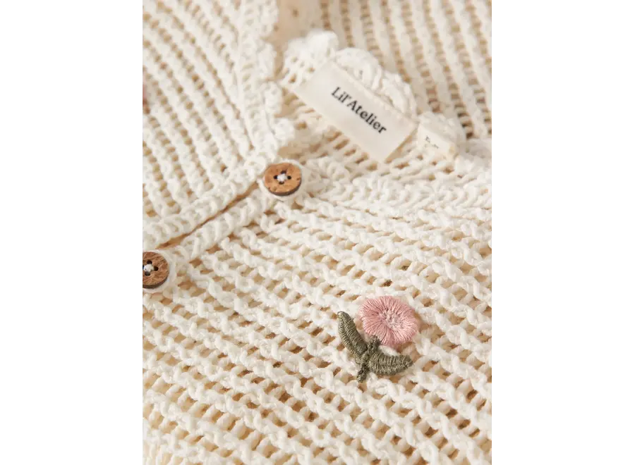 Flora knit vest - Coconut milk