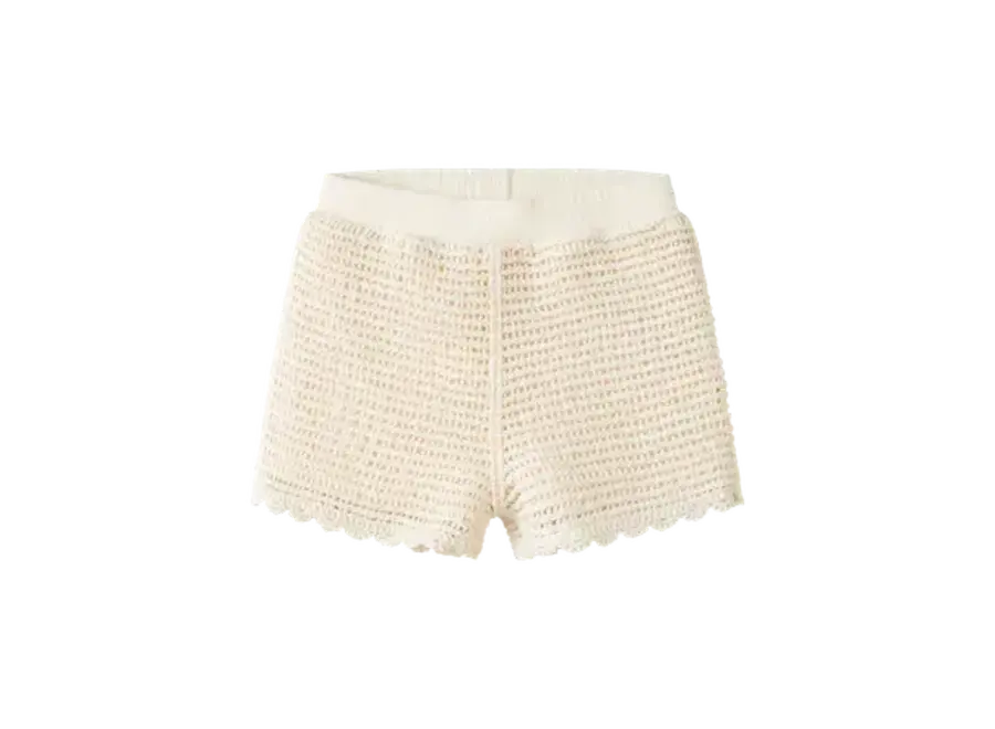 Flora knit shorts - Coconut milk