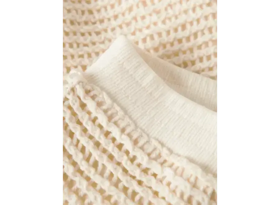 Flora knit shorts - Coconut milk