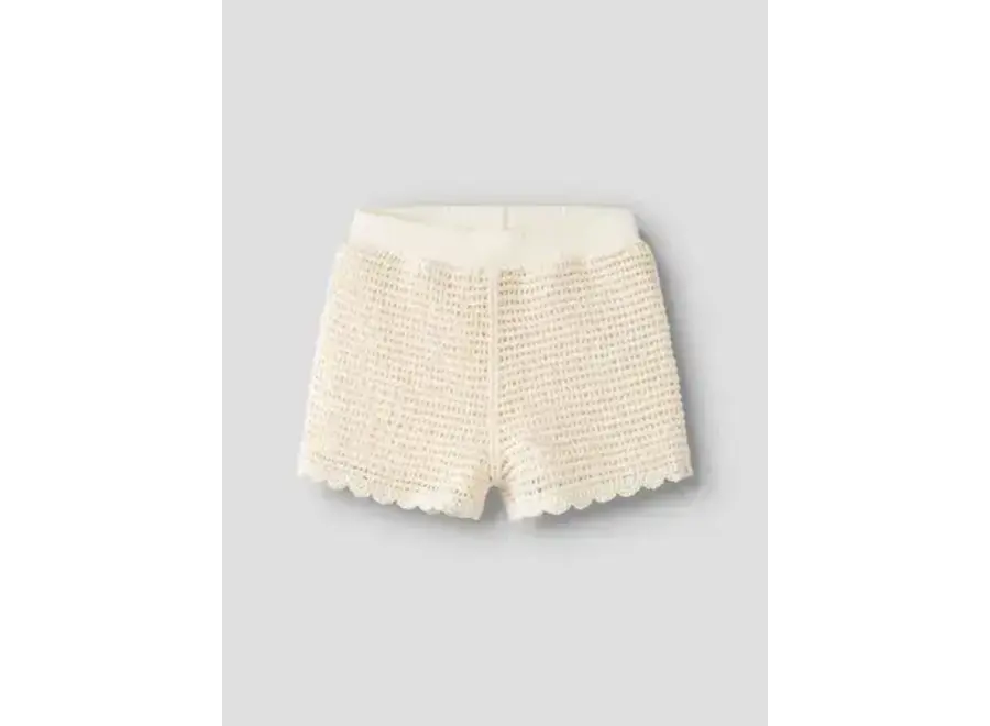 Flora knit shorts - Coconut milk