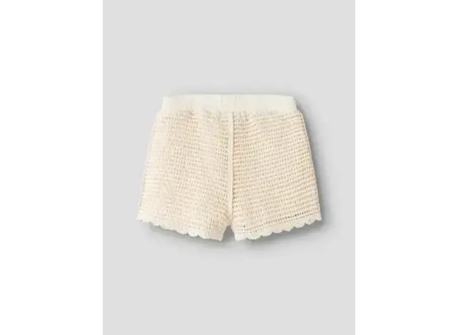 Flora knit shorts - Coconut milk