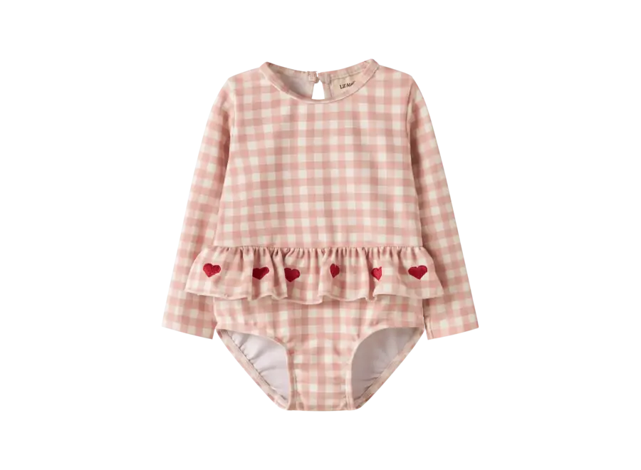 Finley LS swimsuit - Misty rose