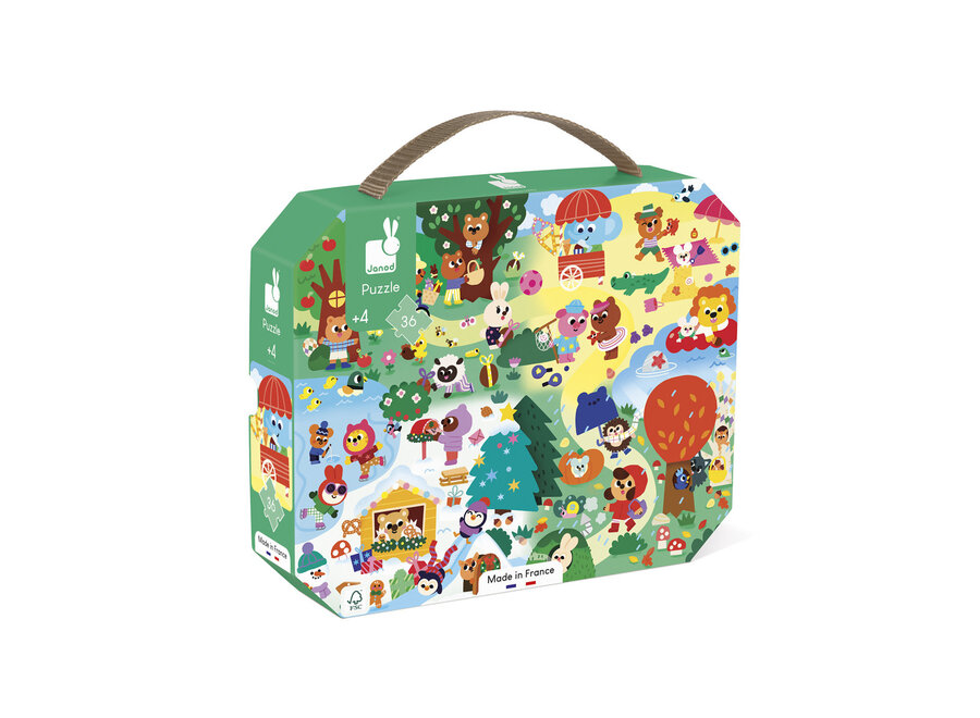 Puzzelkoffer - De seizoenen (36 stukjes)