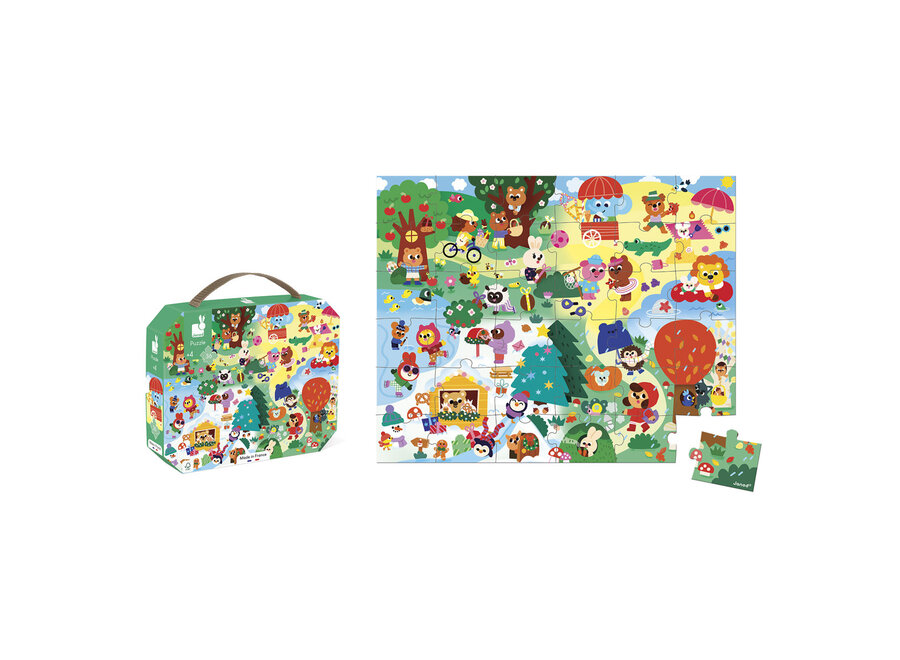 Puzzelkoffer - De seizoenen (36 stukjes)