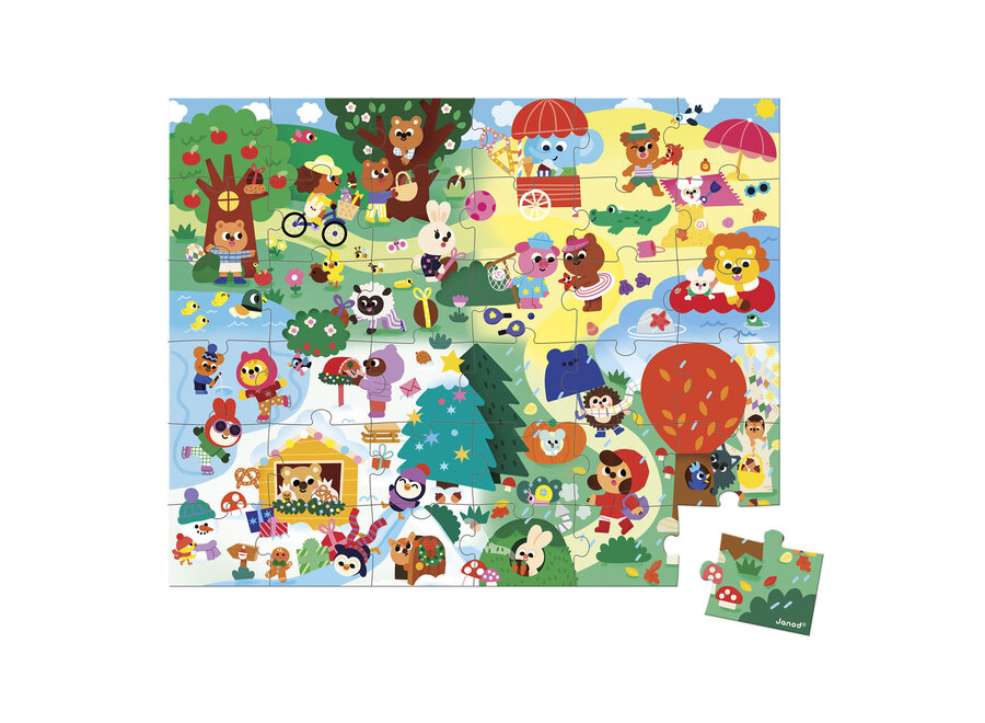 Puzzelkoffer - De seizoenen (36 stukjes)