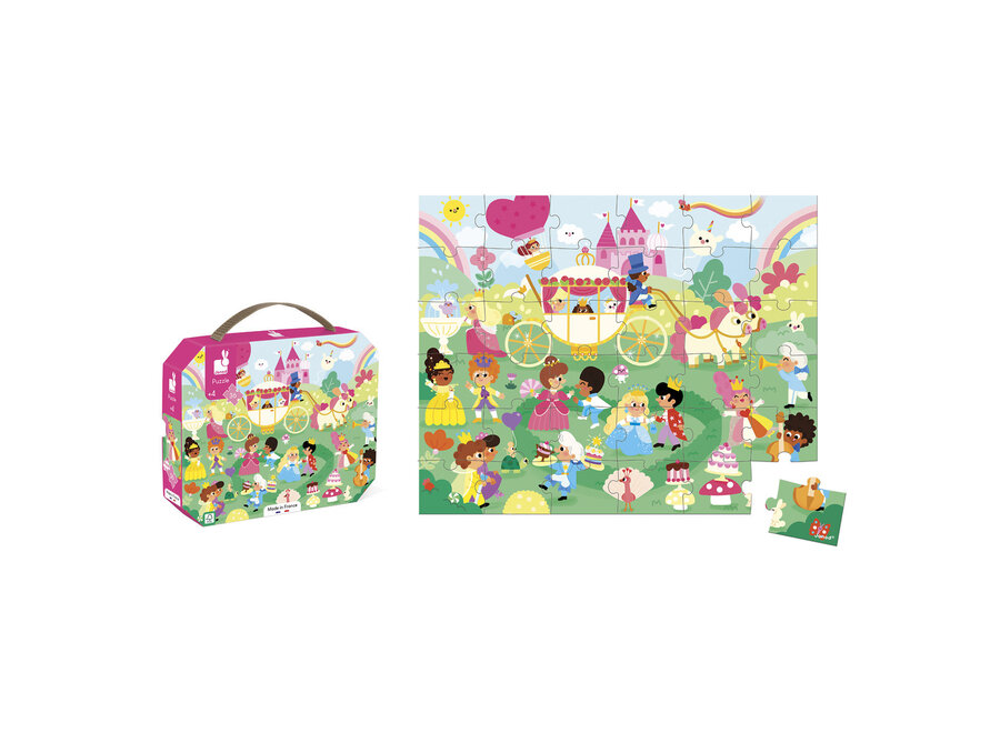 Puzzelkoffer - Princessen (36 stukjes)