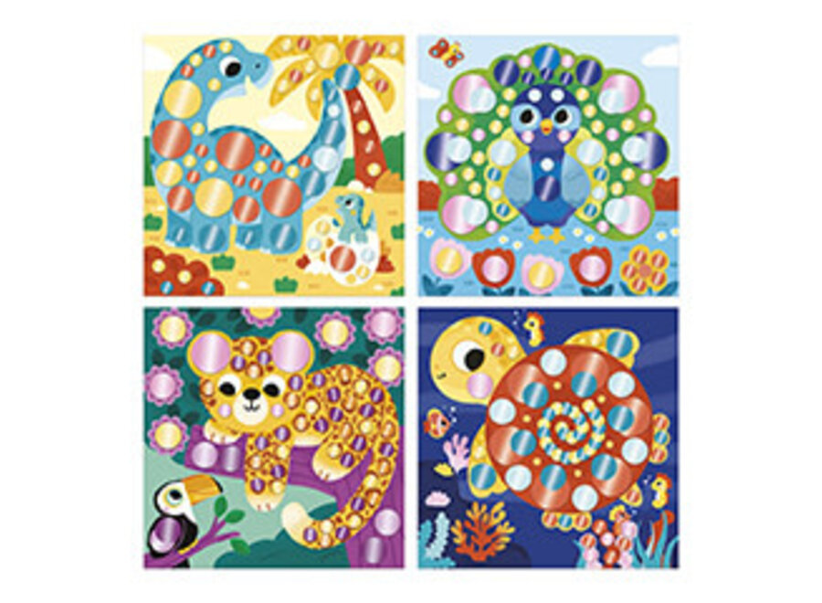 Atelier ronde stickers - Dieren