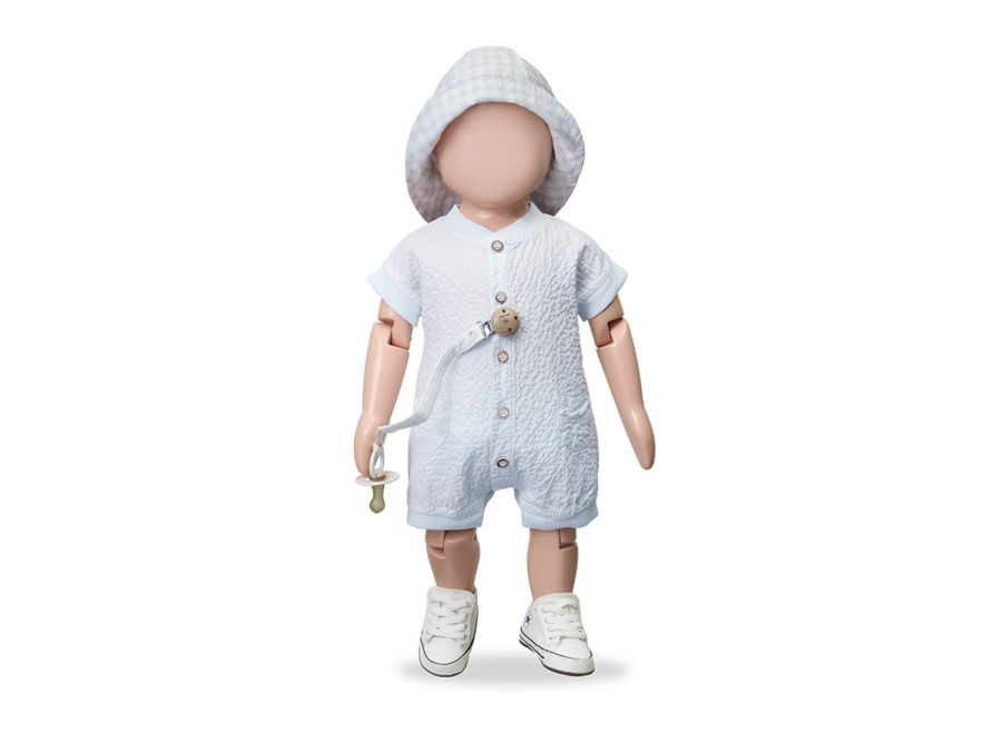 Aina pacifier clip - Misty blue