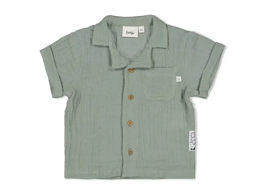 Blouse mousseline - Zeegroen