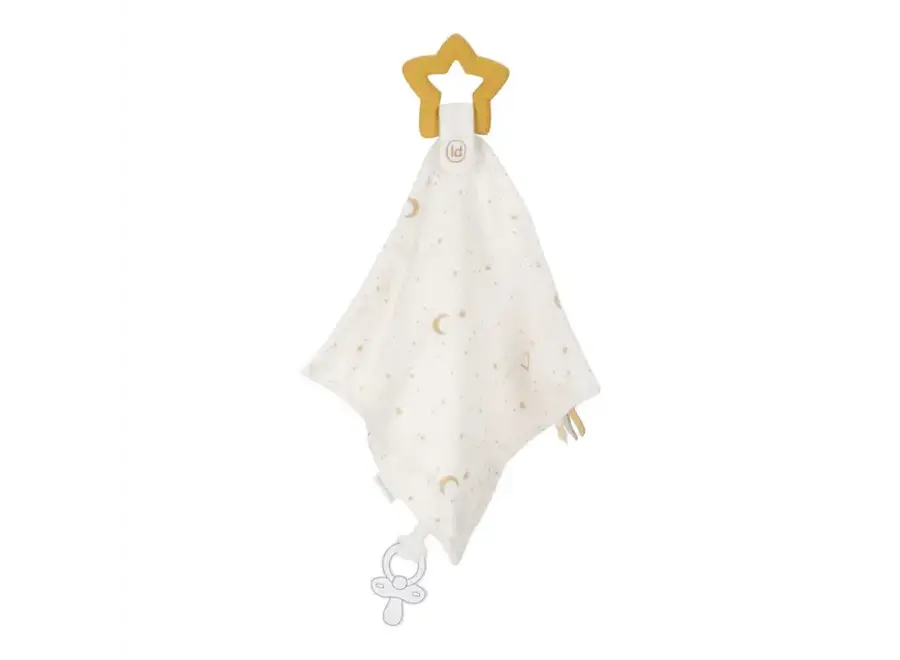 Knuffeldoekje met bijtring - Newborn naturals