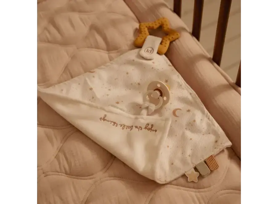 Knuffeldoekje met bijtring - Newborn naturals