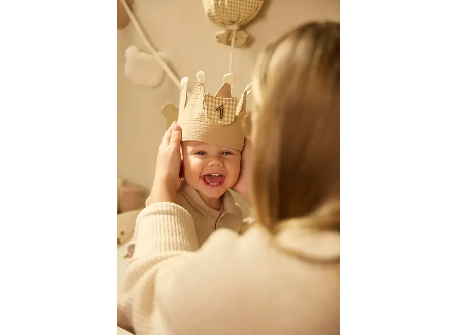 Verjaardagskroon met cijfers (0 t/m 4) - Teddy bear