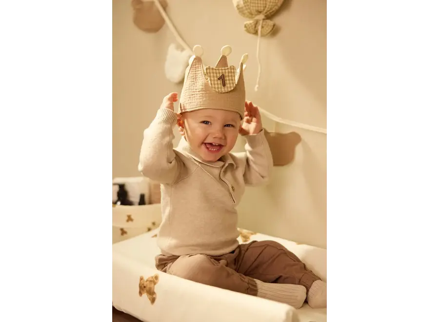 Verjaardagskroon met cijfers (0 t/m 4) - Teddy bear