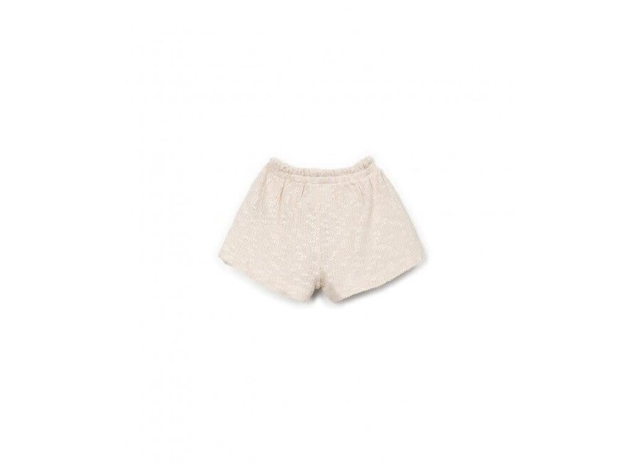 Embellished piqué shorts - Bio resin