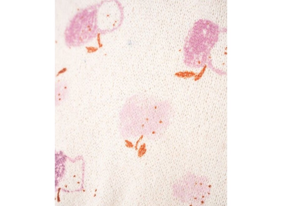 Printed jersey sweater - Apples sculpture