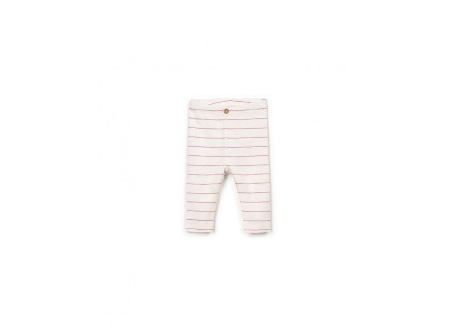 Striped rib flamé leggings - Sculpture