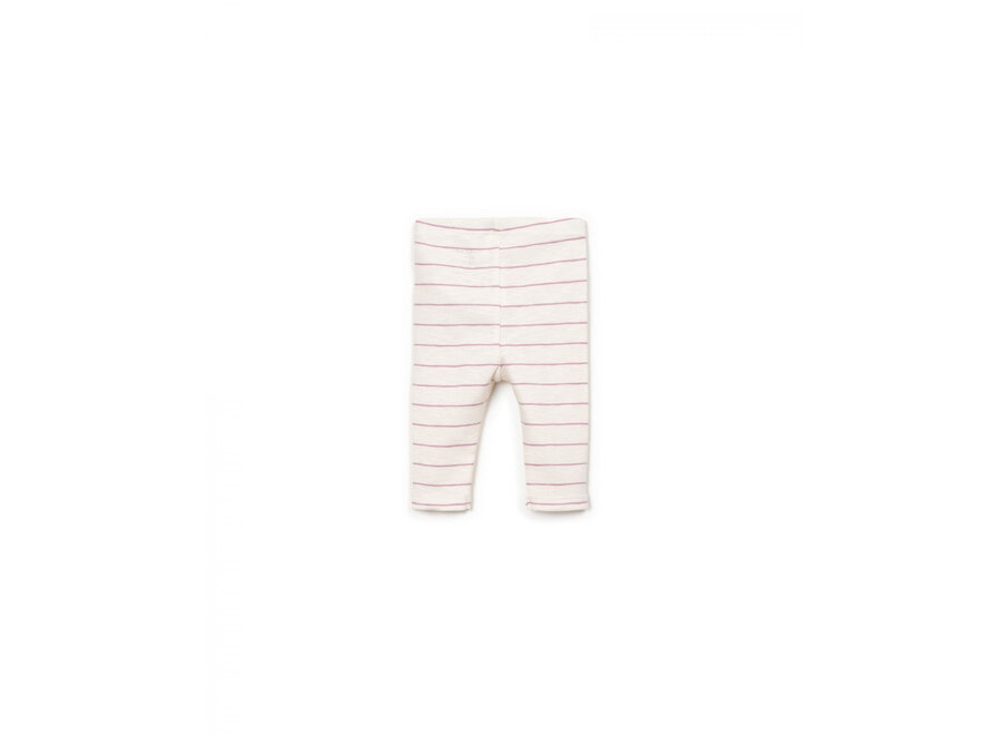 Striped rib flamé leggings - Sculpture