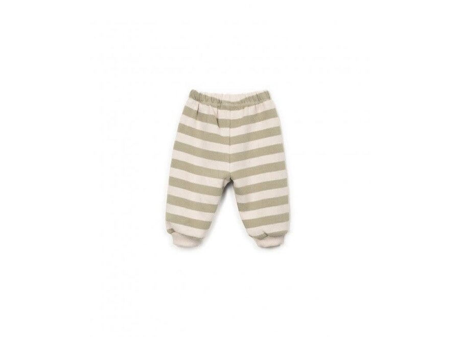 Striped jersey leggings - Texture