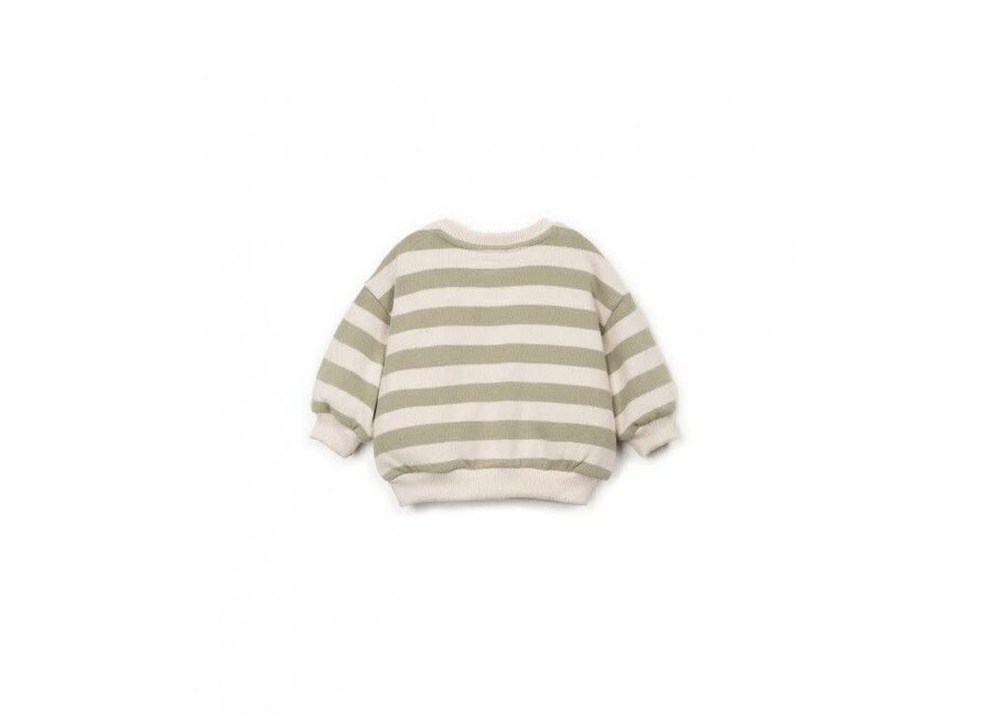 Striped jersey sweater - Texture