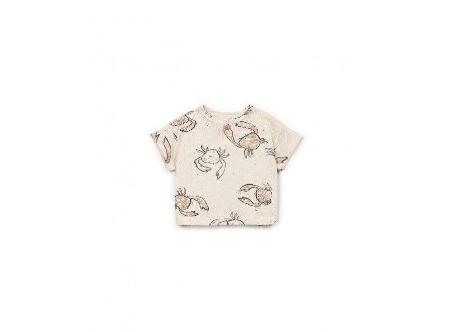 Printed flamé jersey T-shirt - Bio resin