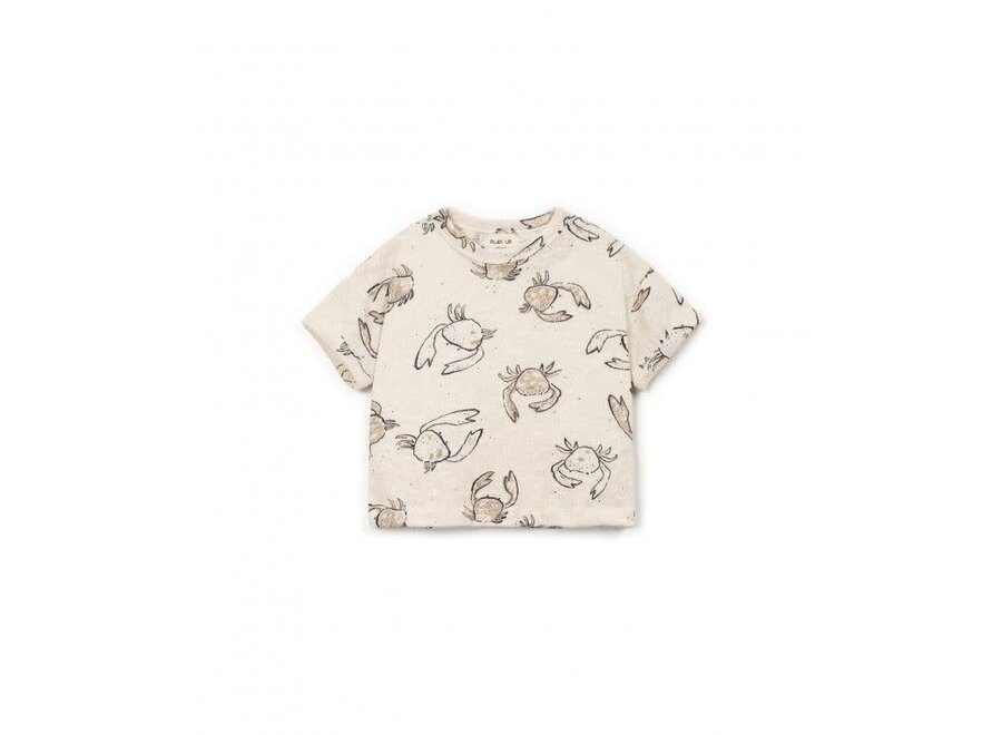 Printed flamé jersey T-shirt - Bio resin