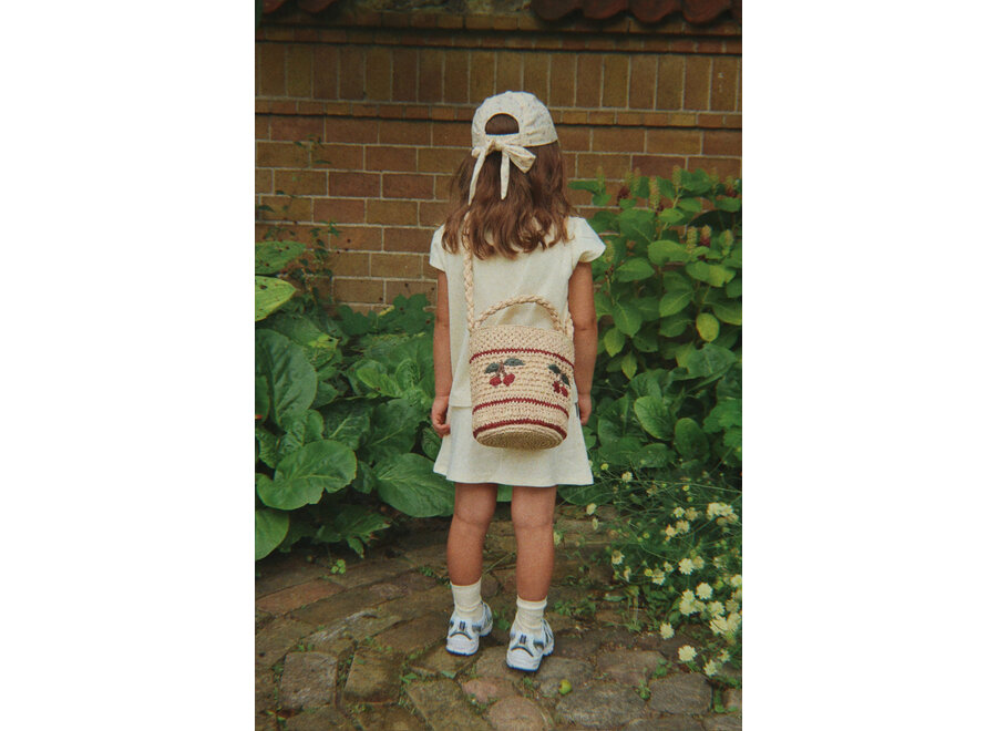 Ellie bow cap - Amour stripe