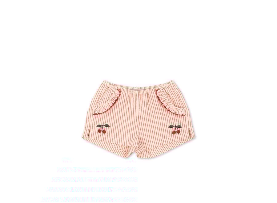 Ellie frill shorts - Amour stripe