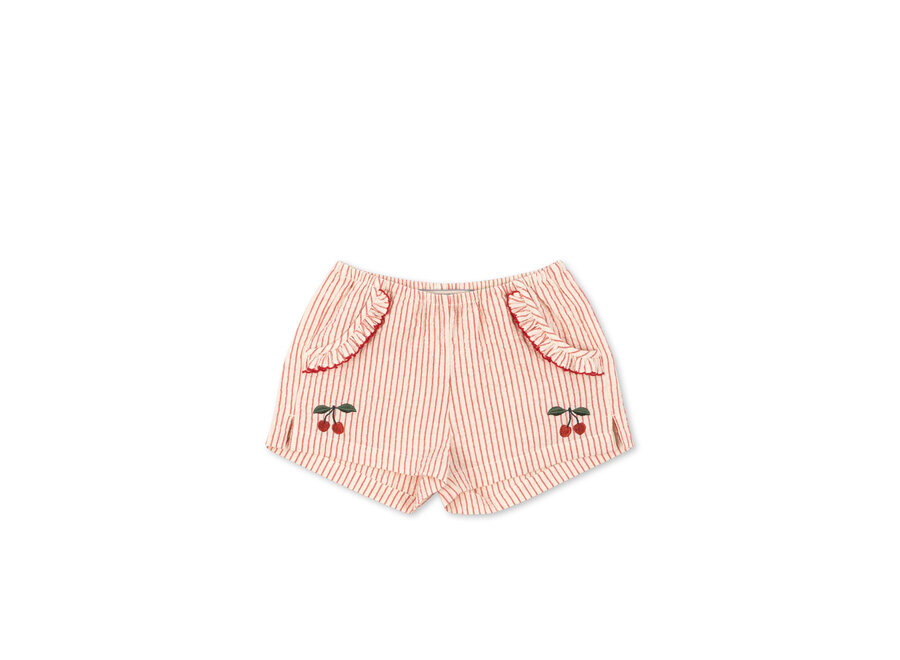 Ellie frill shorts - Amour stripe