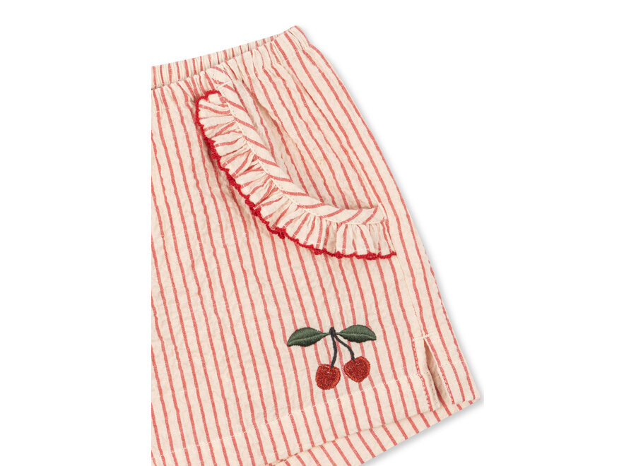 Ellie frill shorts - Amour stripe