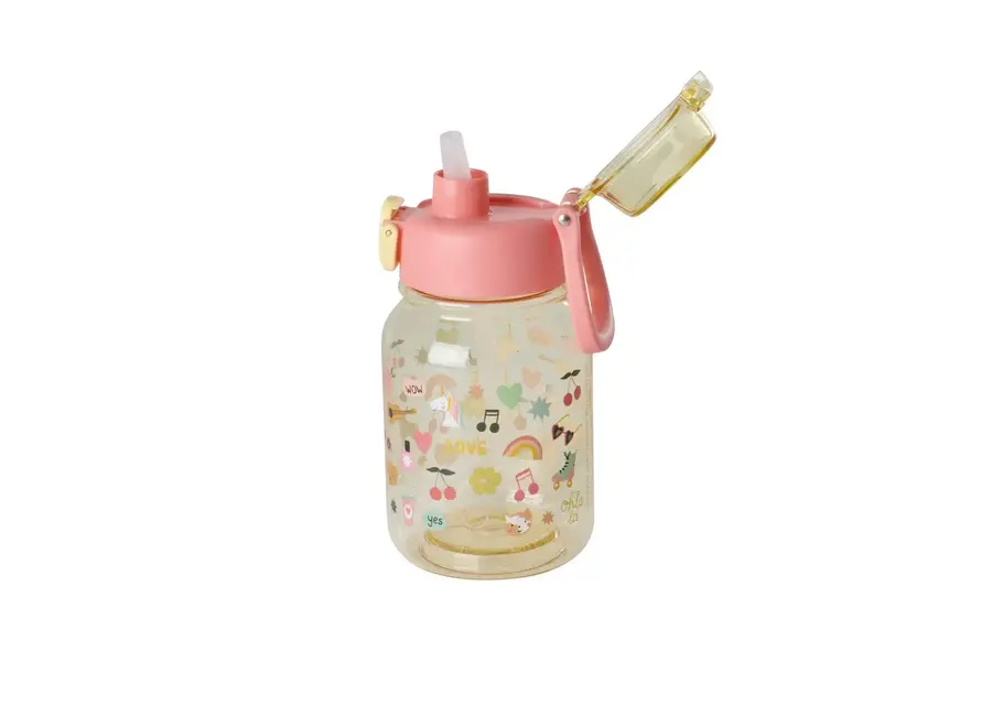 Tritan drinkfles - Unicorn love print