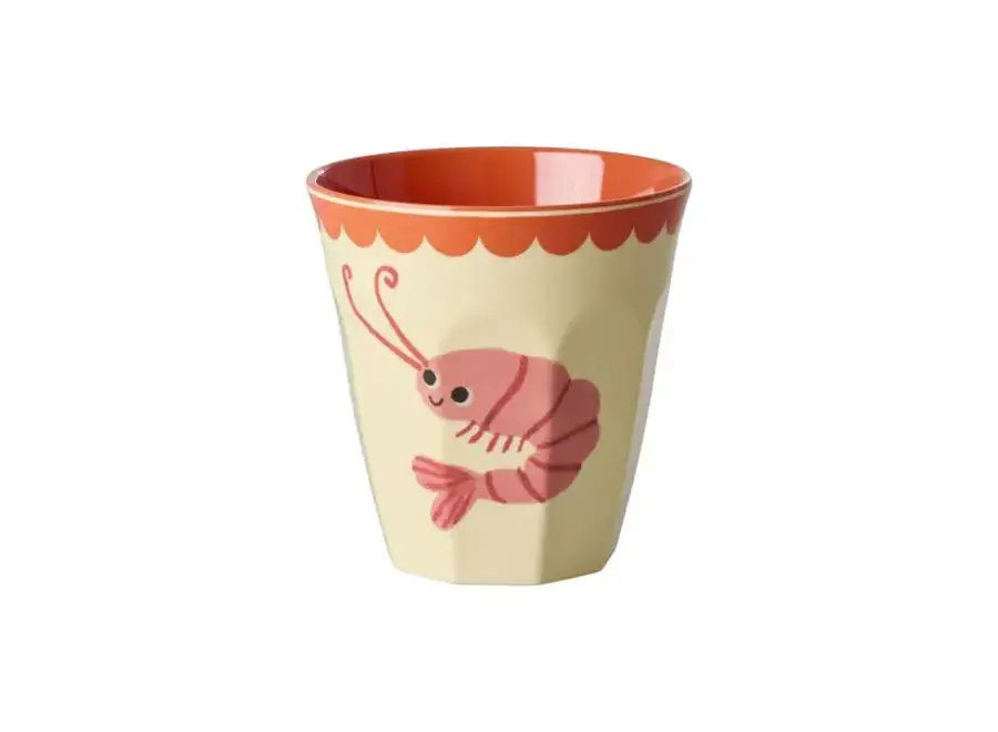 Melamine beker - New shrimp print
