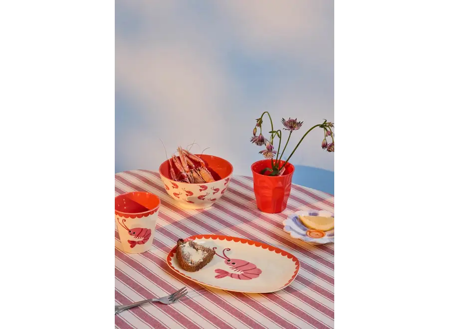 Melamine beker - New shrimp print