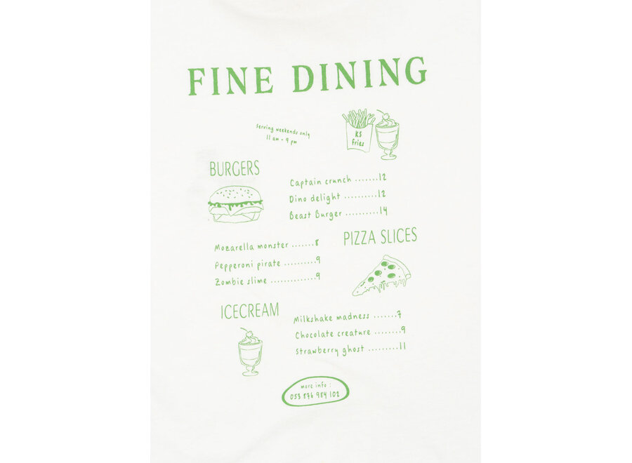 Era tee - Off white/ Fine dining