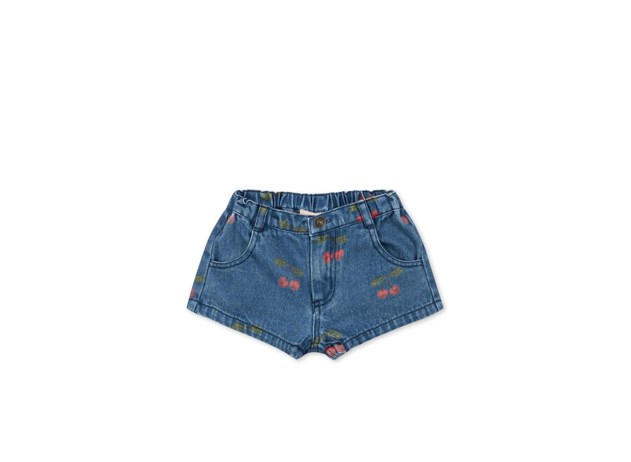 Magot shorts - Ma grande cerise denim