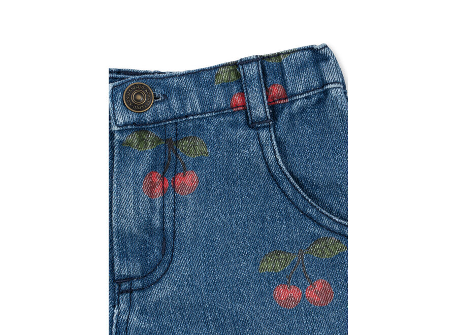 Magot shorts - Ma grande cerise denim