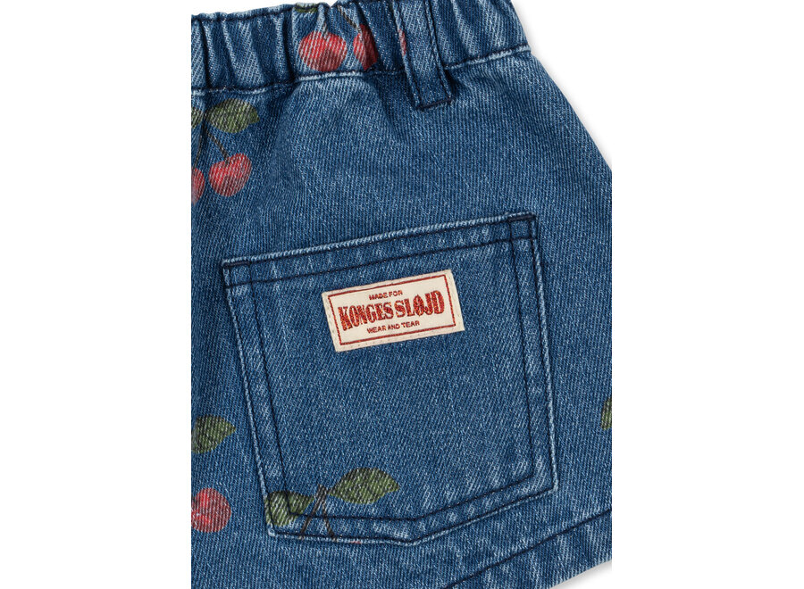 Magot shorts - Ma grande cerise denim