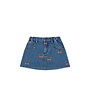 Magot printed skirt - Ma grande cerise denim