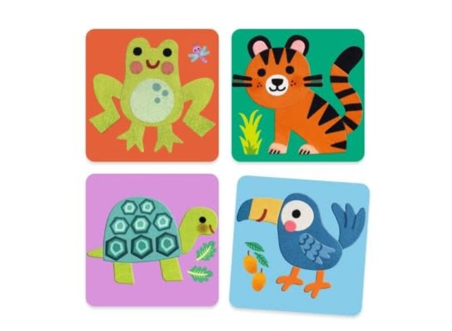 Felt collage - Soft animals