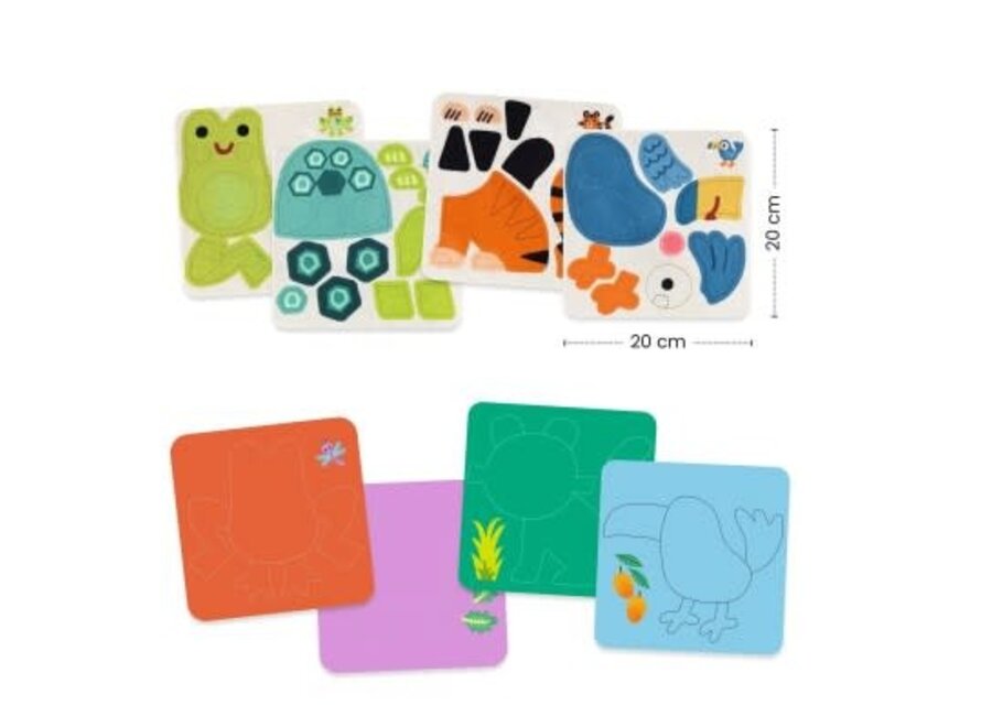 Felt collage - Soft animals