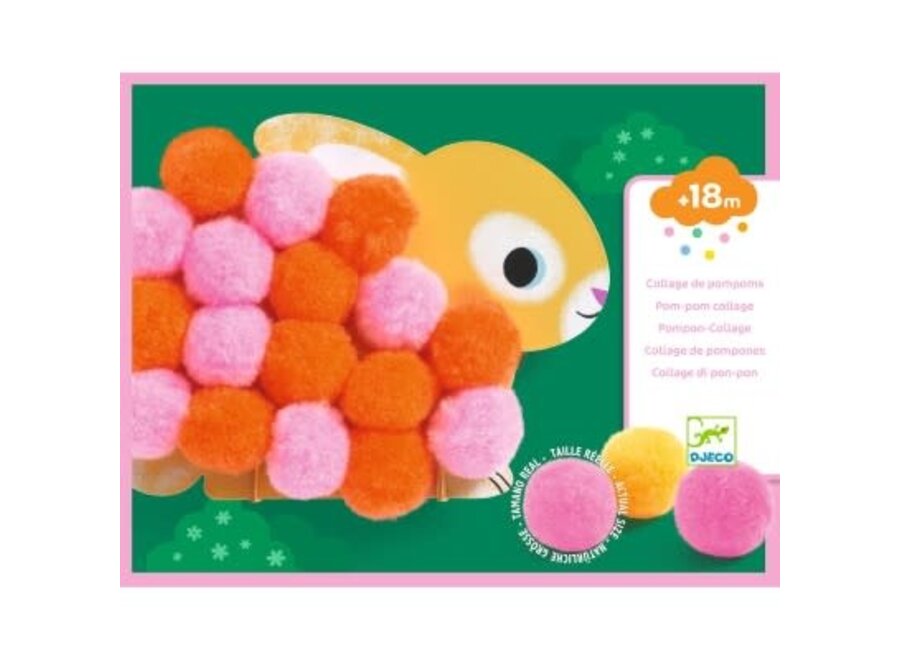 Pompoms collage - Animals