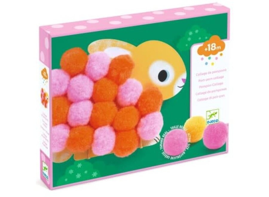 Pompoms collage - Animals