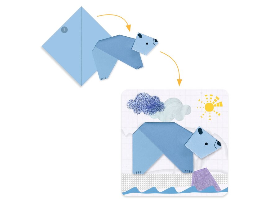 My first paper foldings - Animals