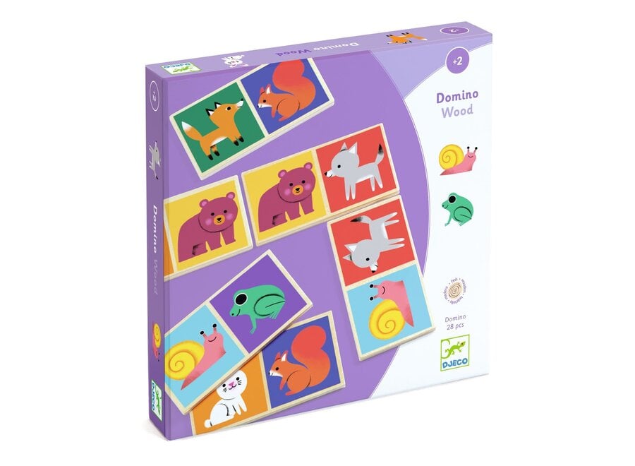 Houten dominospel - Diertjes (2+)