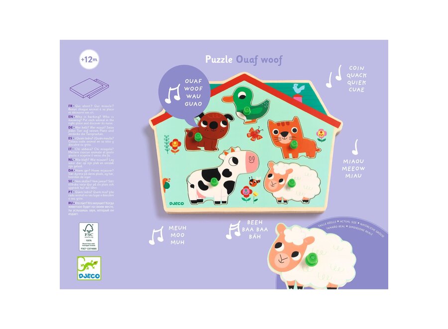 Sound puzzle - Ouaf woof
