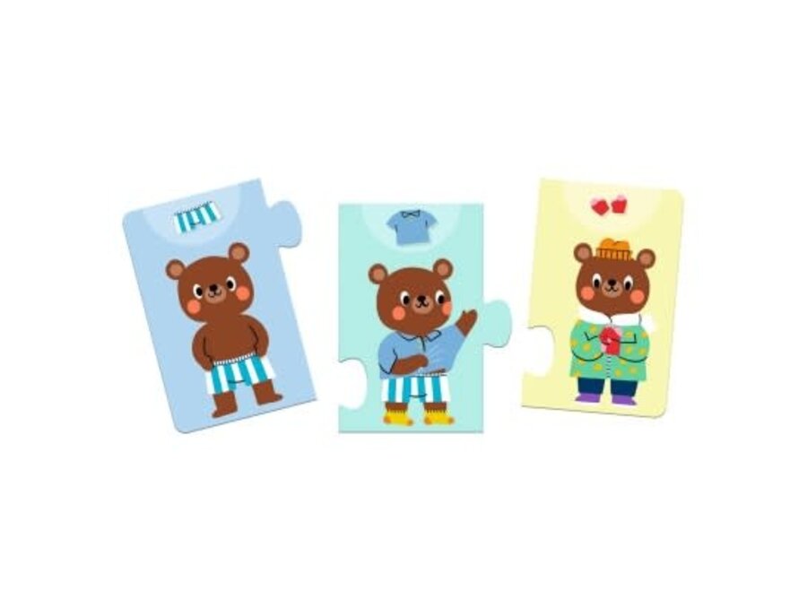 Puzzel trio - Teddy dresses