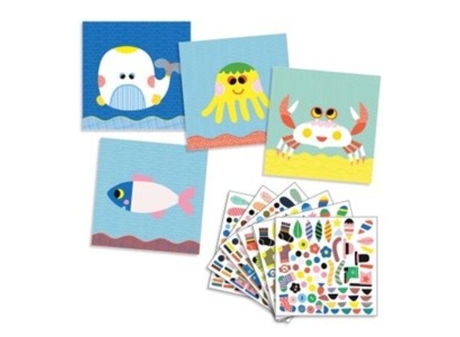 Create with stickers - Sea creatures