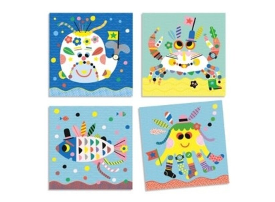 Create with stickers - Sea creatures