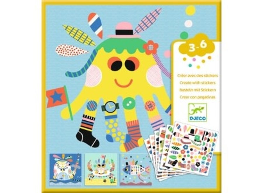Create with stickers - Sea creatures